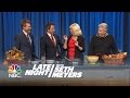 Seth and His Family Make His Mom's Famous Chex Mix! - Late Night with Seth Meyers