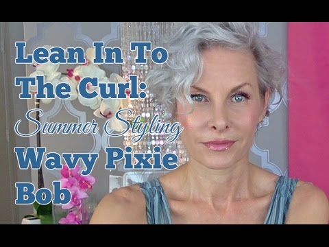 lean in to the curl summer styling a wavy pixie bob