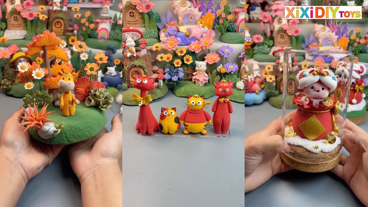 DIY Clay Craft Ideas | How To Make Mini Toys From Clay 