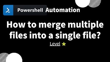 【 PowerShell one-line tips】How to merge multiple files into a single file? (level 1)