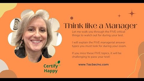 Think like a manager