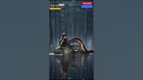 ULAR VS BUAYA.#viralvideo #trending #snake #shorts