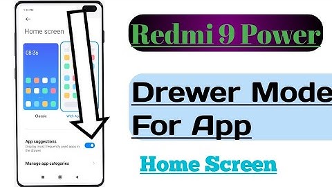Redmi 9 Power || App Drawer Mode How To Use 🔥