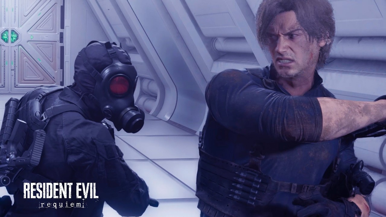 Leon vs Hunk #residentevilrequiem #horror #game #gaming