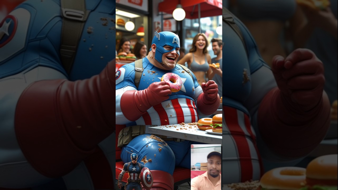 Fat Superheroes are Craving DonutsAll Marvel Characters