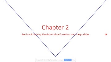 2 8 Solving Absolute Value Equations and Inequalities