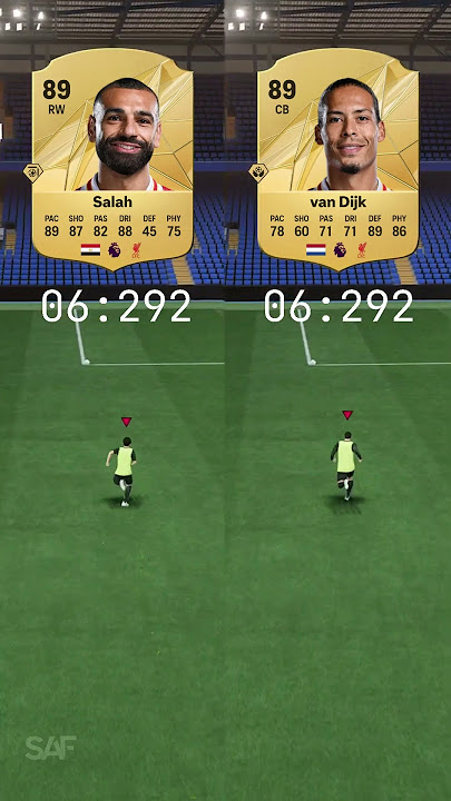 Who is FASTER on FC25 ⚡ Salah vs Van Dijk 👀