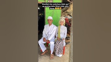 pengantin viral sederhana‼️#pengantinviral #pengantin #nikah #wedding #viraltiktok #salahmusendiri