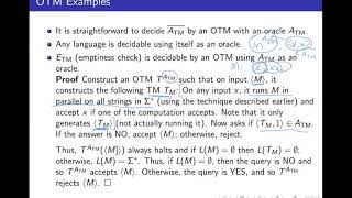 Oracle Turing Machines and Turing Reductions