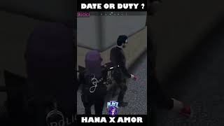 Duty or Date ? | Hana X Amor | GTA 5 RP Nopixel I #shorts #nopixelindia  #nopixel #vertical