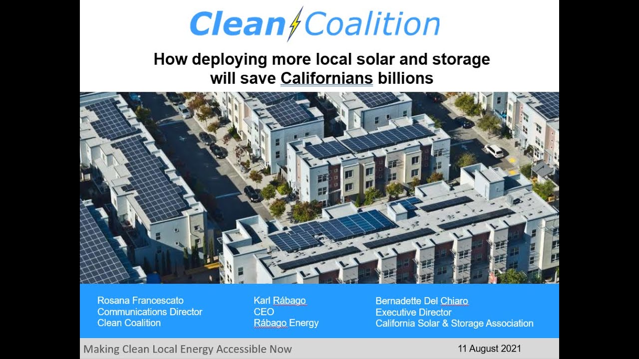 How deploying more local solar and storage will save Californians billions