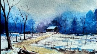 watercolor landscape paint draw david