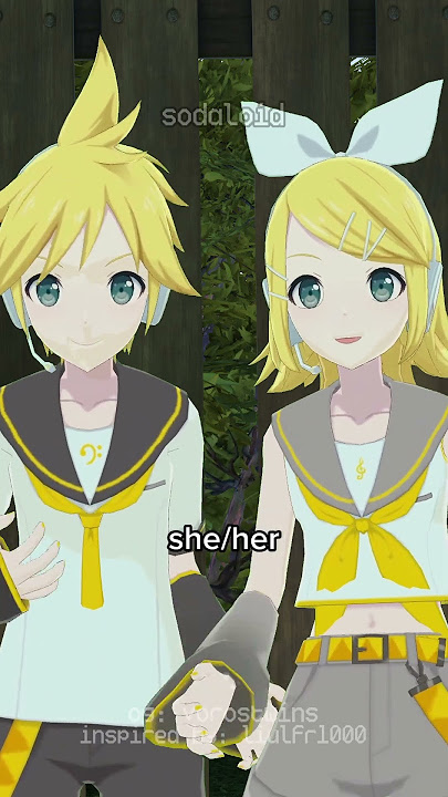 rin and len talk about pronouns! - @VorosTwins parody (VOCALOID/TALKLOID) #shorts