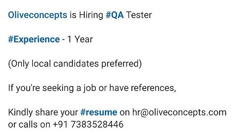 QA job Updates|Automation Testing job updates|SDET|Manual Testing job updates|Software Testing jobs