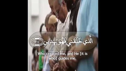 سورة الشعراء - الَّذِي خَلَقَنِي فَهُوَ يَهْدِينِ (78)