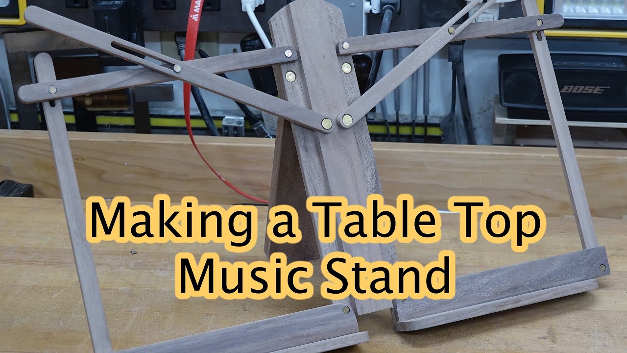 Making a Table Top Music Stand YouTube