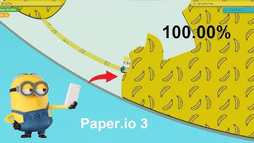 Paper.io 3 Map Control: 100.00% [Minions]