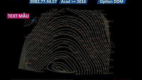 NSCD vẽ đường đồng mức DDM | Nội suy cao độ | AutoLISP Reviewer