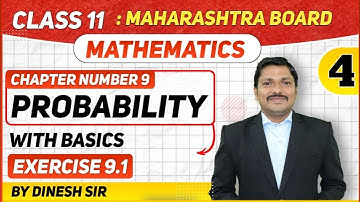 Class 11 Chp.1 Probability Lec-4 | FYJC Science | MATHS I | Success Batch | Dinesh Sir