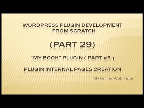 Wordpress Plugin Development
