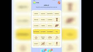 Word Merge Level 31 Solution Answer Walkthrough