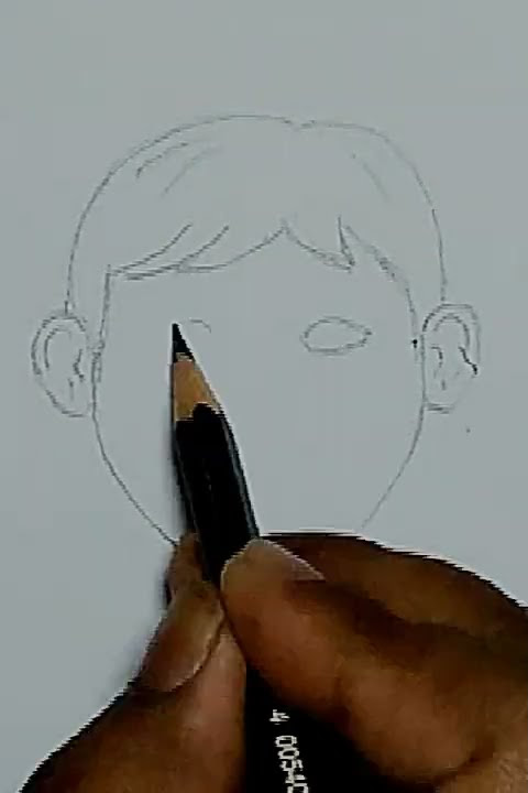 Cara Menggambar Wajah Manusia Dengan Pensil Untuk Pemula - Cara Menggambar Rambut Laki Laki