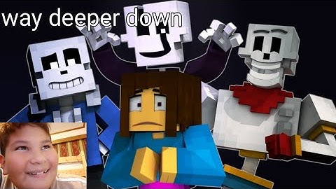 Way deeper down:Undertale animated minecraft music video.song by Stupendium