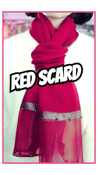 🔥 Prosper with Style – Red Scarf for Good Luck!