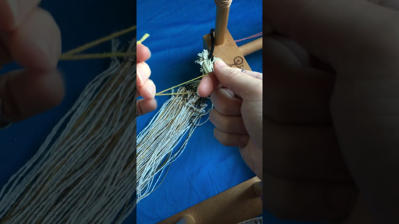 Attaching Fishing Swivels for Tablet Weaving on an Inkle Loom