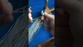Attaching Fishing Swivels for Tablet Weaving on an Inkle Loom