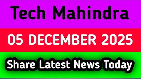 Tech Mahindra share news today | Tech Mahindra share news | Tech Mahindra share today