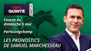 Pronostics Quinté PMU - 100% Quinté du Dimanche 5 mai à ParisLongchamp