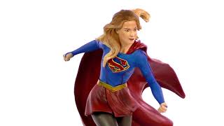 Dc Tv Gallery Supergirl Cw Pvc Diorama Unboxing 360