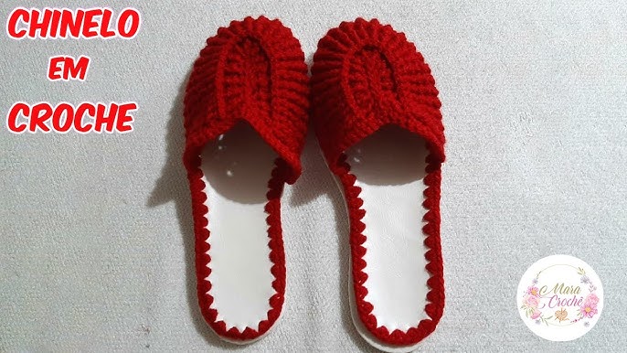 Chinelo louis vuitton croche