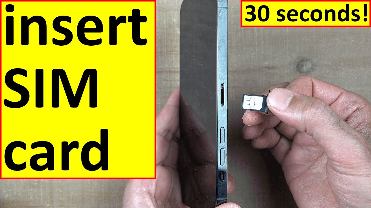 How to Insert a SIM Card Into a Smartphone
