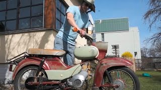 Simson Star aus dem Winterschlaf holen, Sr4-2/1, Hühnerschreck