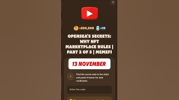 OPENSEA’S SECRETS: WHY NFT MARKETPLACE RULES | PART 2 OF 5 | MEMEFI #memefi #code