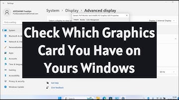 How to Check Which Graphics Card You Have on Windows 10/11 | Windows 11 Graphics Card
