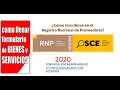 COMO INSCRIBIRSE EN EL RNP  PERSONA NATURAL   OSCE 25 11 2020