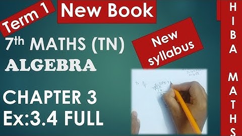 7th maths term 1 chapter 3 exercise 3.4 full answers tn samacheer hiba maths