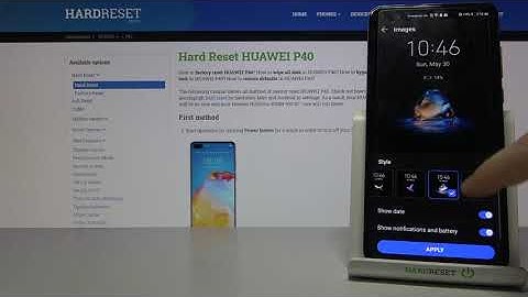 Huawei P40 Always On Display Styles