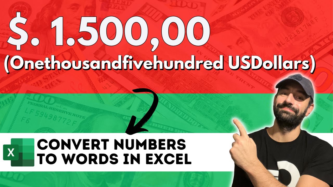 How to convert numbers to words in Excel - YouTube