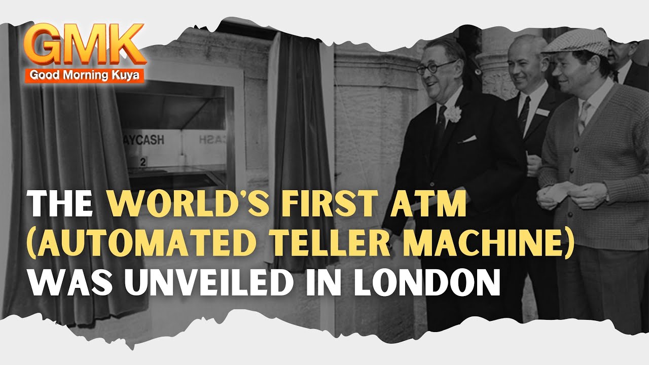 The world's first ATM Automated Teller Machine was unveiled in London ...