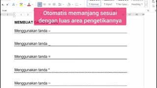 Trik Membuat Garis Judul atau Kop Surat praktis dan 6 jenis pilihan di Ms Word