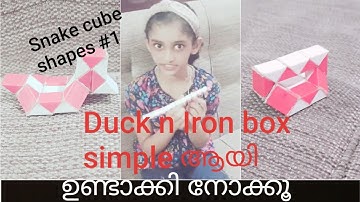 DUCK and IRON BOX  with Snake cube