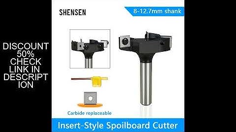 1Pc 8 12 12.7mm CNC Surfacing Router Bit Insert-Style Spoilboard Face End Milling Cutter Type Planer