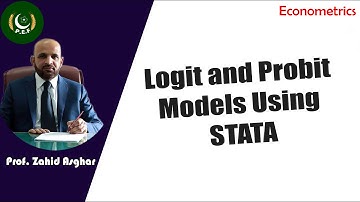 Logit or Probit Model Using STATA | Dr. Zahid Asghar | Pakistan Economic Forum