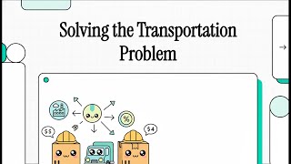 Module 4 (Brief) : Solving the Transportation Problem | Operations Research [Audio Book]