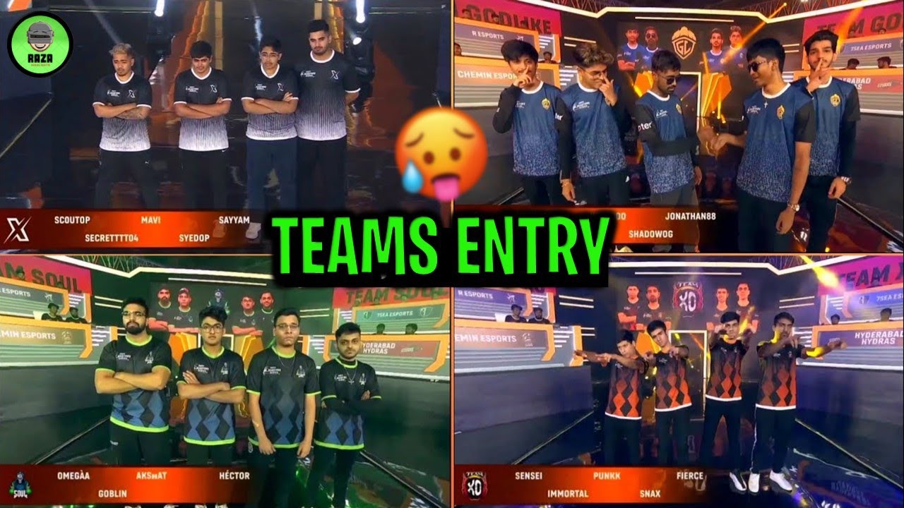TEAMS ENTRY SOUL TX GODL XO 🔥 BGMI Master Series NODWIN GAMING & STAR ...