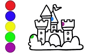 Сурет салу қамал | Как нарисовать замок | How to draw a castle